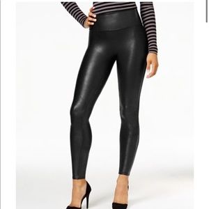 Faux leather SPANX leggings